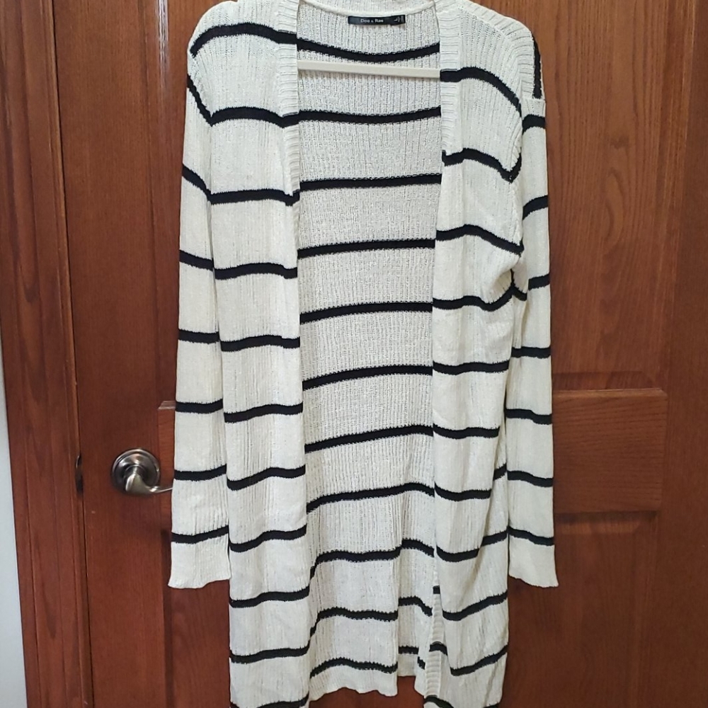 Black and cream cardigan